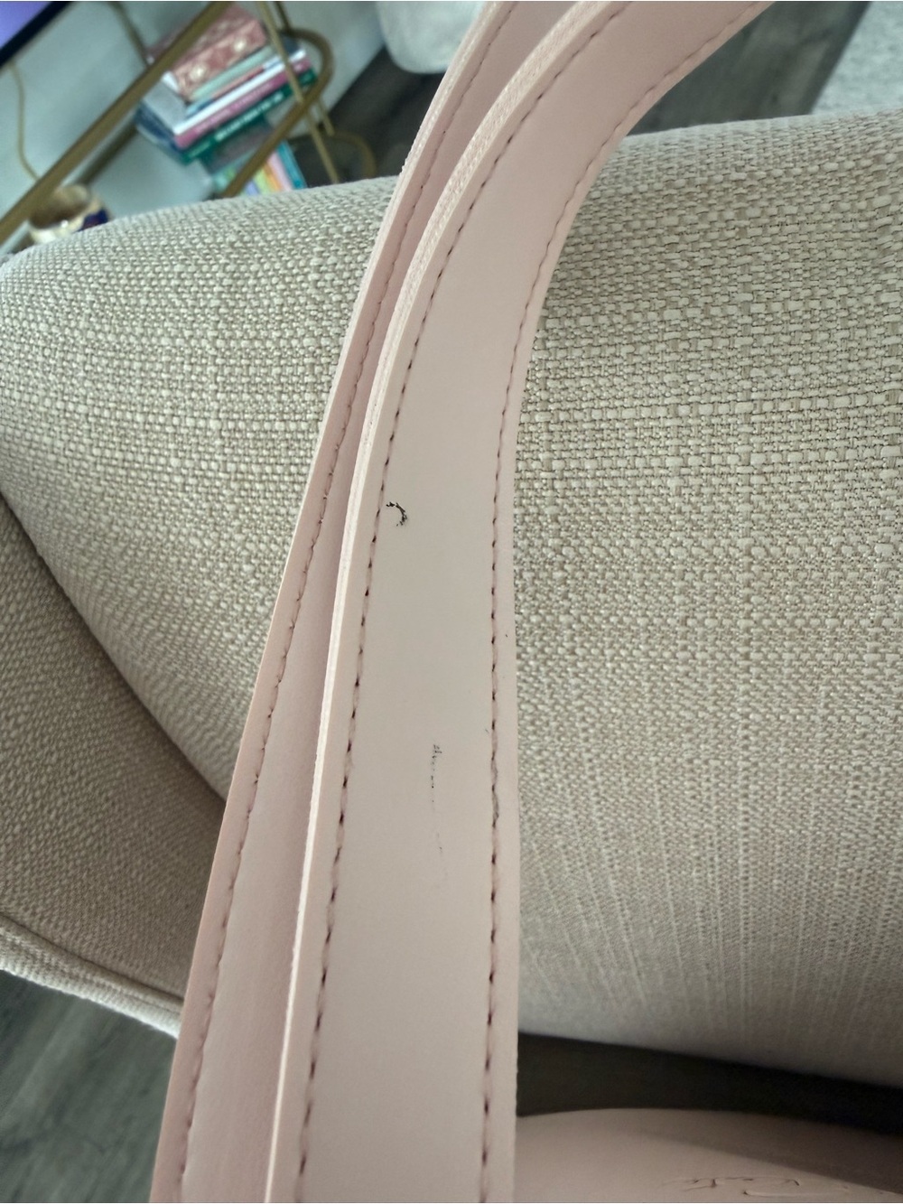Oscar de la Renta Pink Faux Leather Open Tote Shoulder Bag Large Shopper Bag - Picture 13 of 15